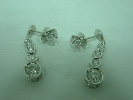 流當品拍賣 專櫃精品 1克拉 F色 鑽石套組 項鍊 耳環