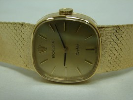 流當品拍賣 原裝 勞力士 徹里尼 手上鏈 18K金 女錶