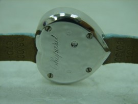 台中 流當品拍賣 原裝 CHOPARD 蕭邦 愛心 18K金 女鑽錶 9成5新 喜歡價可議