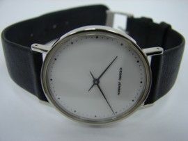 台中 流當品拍賣 原裝 GEORG JENSEN 喬治傑生 經典 中性手錶 9成新 喜歡價可議