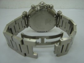 台中 流當品拍賣 原裝 CARTIER 卡地亞 PASHA 不銹鋼 計時 自動 男女錶 9成新 喜歡價可議 ZR106