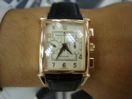 台中 流當品拍賣 GP 芝柏 Vintage 計時18K 玫瑰金 自動 男錶 喜歡價可議