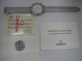 台中 流當品拍賣 原裝 Omega 歐米茄 超霸 計時 貝殼 自動 女錶 9成5新 附保單 喜歡價可議