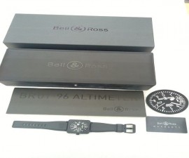 台中流當品拍賣 流當手錶拍賣 原裝 BELL&ROSS; BR01-96 PVD ALT 自動 男錶 9成9新 喜歡價可議