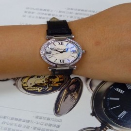 台中流當品拍賣 原裝 CHOPARD 蕭邦 IMPERIALE 不鏽鋼 鑽圈 石英 女錶 9成5新 盒單齊