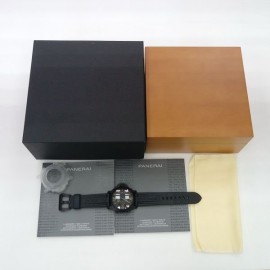 台中流當品拍賣 原裝 PANERAI 沛納海 PAM580 黑陶瓷 飛返計時 自動 男錶 9成5新 盒單齊