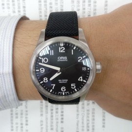 台中流當品拍賣 流當手錶 原裝 ORIS 豪利時 BIG CROWN 自動 男錶 9成5新 喜歡價可議
