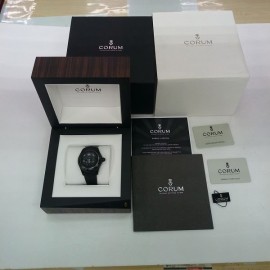台中流當品拍賣 流當手錶 原裝 CORUM 崑崙 泡泡錶 PVD黑 限量88支 自動 男錶 9成5新 盒單齊 喜歡價可議