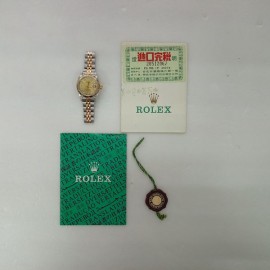 台中流當品拍賣 原裝 ROLEX 勞力士 69173 十鑽面 女錶 錶帶緊實 9成5新 附保單 特價出清