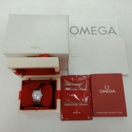 台中流當品拍賣 稀品 OMEGA 歐米茄 星座 彩虹天使 鑽圈 自動 女錶 盒單齊全 9成5新 特價出清