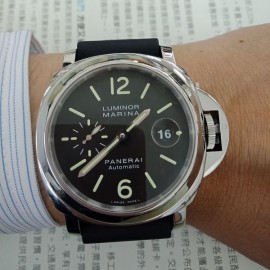 台中流當品拍賣 原裝 PANERAI 沛納海 PAM104 不銹鋼 自動 男錶 盒單齊全 9成5新 喜歡價可議 KR048